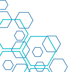 Hexagon Outline Corner