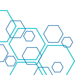 Hexagon Outline Corner