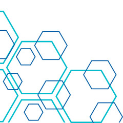 Hexagon Outline Corner