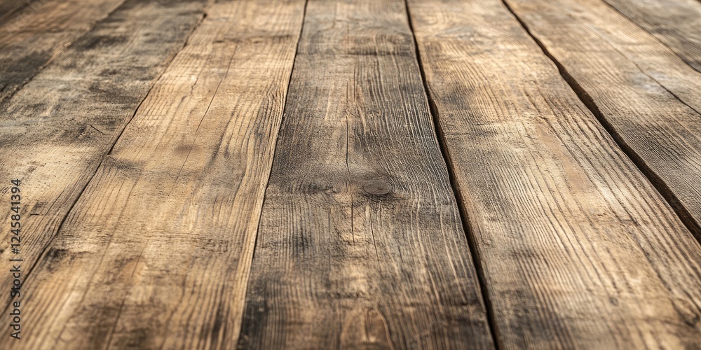 Fototapete Weathered wooden planks in earthy tones of brown and beige arranged in parallel lines creating a rustic textured background ideal for design use.