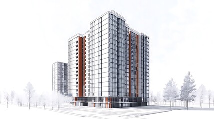 Wooden desk filled with architectural blueprints and precise technical sketches