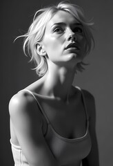 Naklejka premium Blonde woman portrait