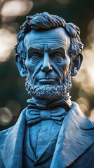 Presidents day banner a modern tribute in crisp patriotic colors