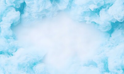 Obraz premium Soft Blue Swirls with Light Cloud Background for Design and Art Use