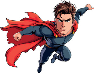 Vsai heroic superhero soaring through the sky © frrlbt