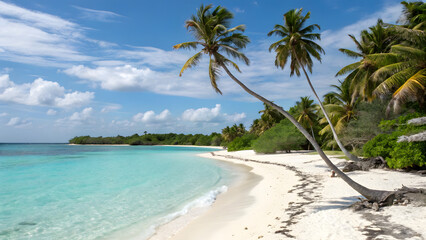 Fototapeta premium beautiful tropical beach background