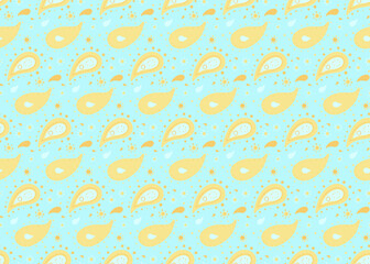 Petal surreal with textile retro. Flat design paisley linen scrapbook. Symmetry simplicity of curve effortless.