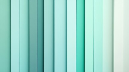 Abstract gradient of icy mint transitioning to light turquoise vertical stripes pattern