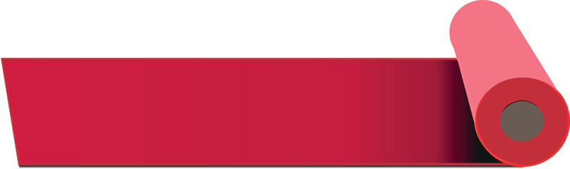 Red Carpet on white background