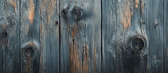 Naklejka premium Weathered Gray Wooden Board Background with Grungy Vintage Texture for Rustic Design and Creative Projects