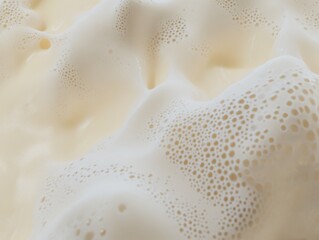 Beer foam in detail â€“ foam with perfect texture. 