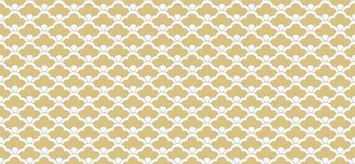 Japanese template vector. Geometric pattern in Vintage style. Natural luxury texture.