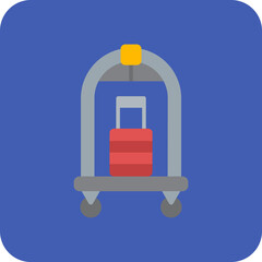 Luggage Cart Icon