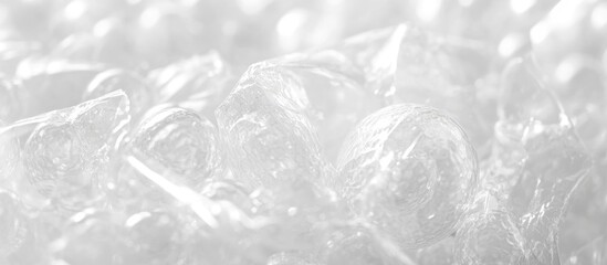 Obraz premium Translucent air bubble film texture background designed for packing and cushioning applications in various industries.