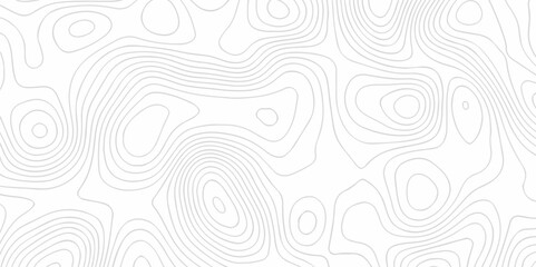 Fototapeta premium Topographic map background geographic line map with seamless ornament design. The black on white contours vector topography stylized height of the lines map.