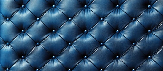 Naklejka premium Blue tufted leather texture background for elegant design projects and stylish decor applications