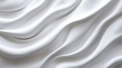 Obraz premium Abstract flowing fabric ripples in a smooth color gradient, creating a sense of movement and depth