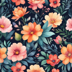 Watercolor Flower Patterns