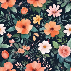 Watercolor Flower Patterns