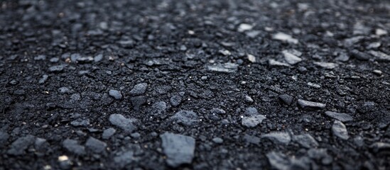Highway black asphalt texture detailed close-up for urban and construction backgrounds