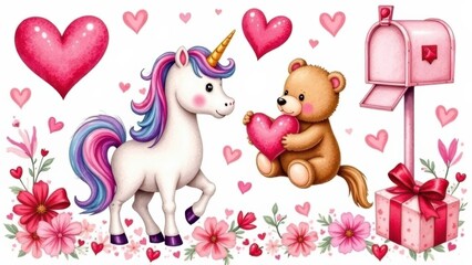 Fototapeta premium postcard, wallpaper for Valentine's Day or another holiday.