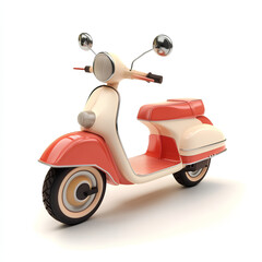 Obraz premium Motorcycle illustration on white background 