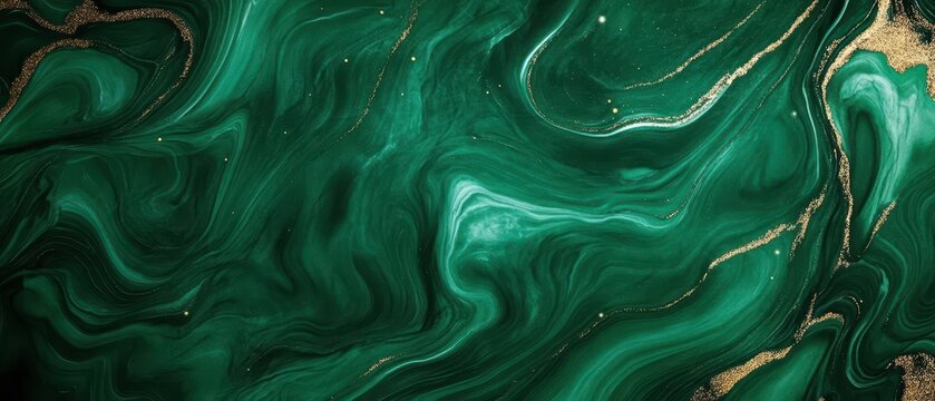 Elegant green marble texture showcasing vibrant swirling patterns and natural beauty.