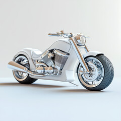 Motorcycle illustration on white background
