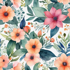 Watercolor Flower Patterns