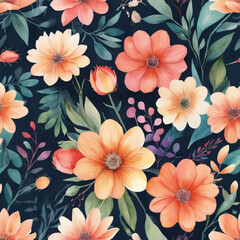 Watercolor Flower Patterns