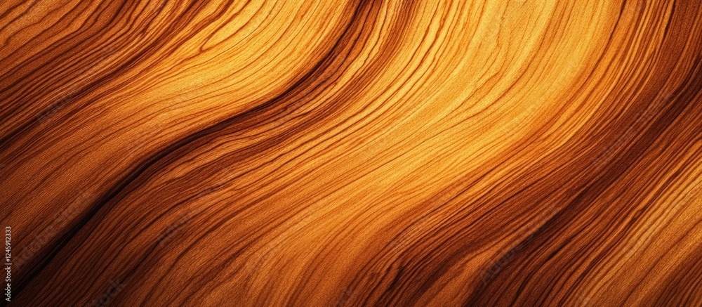 Aufkleber Brown wood texture with wavy patterns perfect for background or empty template use in design and creative projects.