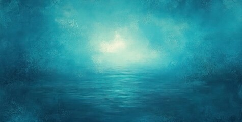 Obraz premium Soft Blue Aqua Abstract Impressionism Painting Background