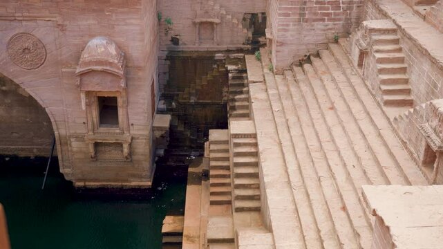 The stepwell is the perfect place to take a break from the bustling city of Jodhpur and enjoy some peace and quiet. Explore royal Rajasthan in India.