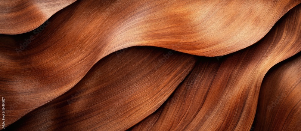 Poster smooth flowing brown wood texture suitable for abstract background design in natural and organic the