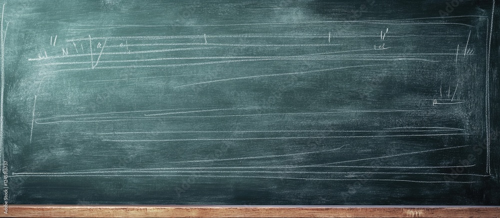 Poster Chalkboard background with diagrams and ample blank space for educational or promotional text insertion