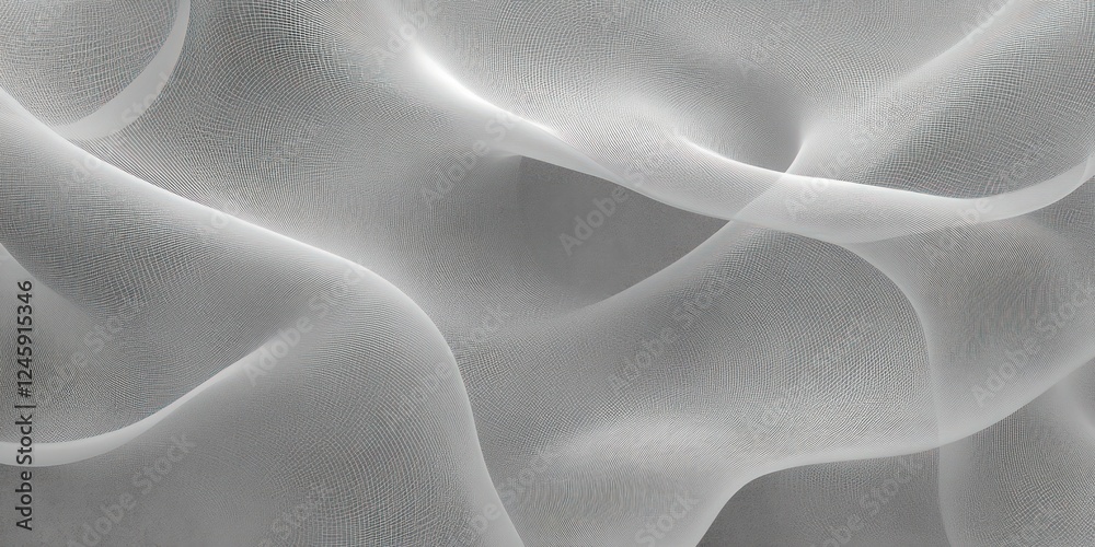 Poster Abstract Minimalism Smooth Curved Lines Texture Gray Background Elegance Simplicity Design