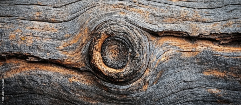 Leinwandbilder textured brown wooden background with a natural circular knot pattern creating a rustic and organic 