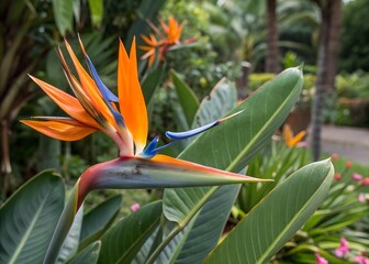 Bird of Paradise Flower, Strelitzia Reginae, Exotic Bloom, Tropical Flower