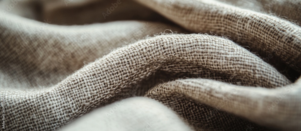 Aufkleber burlap fabric texture in natural tones ideal for backgrounds and design projects conveying rustic an