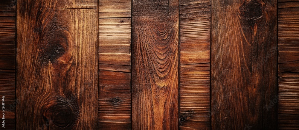 Poster rustic brown wooden background showcasing rich textures and natural patterns ideal for design and ph