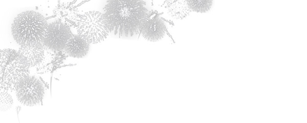 Magic fireworks in the night sky, Christmas background for holiday design, poster, postcard on a transparent background, png. Holiday lights.