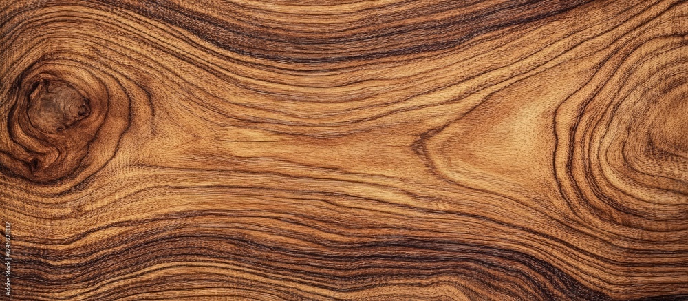 Poster wood grain texture background showcasing rich brown hues and intricate patterns ideal for interior d