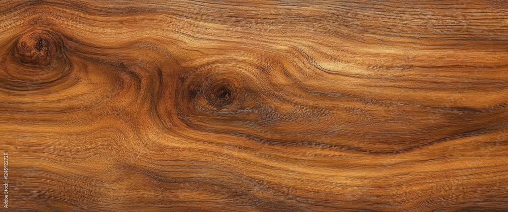 Aufkleber Hyperrealistic Wooden Surface with Intricate Grain Patterns