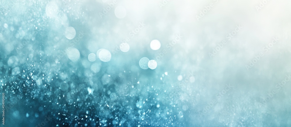 Poster Blue abstract bokeh background with natural elements creating a serene and calming atmosphere suitable for various design projects.
