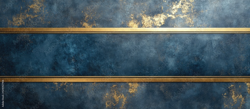 Poster elegant brushed texture background with muted frosted finish featuring blue and gold trim ideal for 