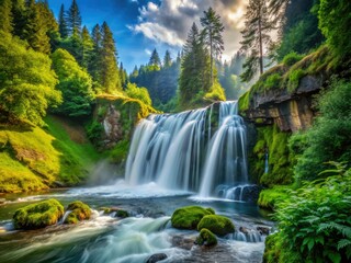 Capture Tumwater's cascading beauty: lush Pacific Northwest landscape, stunning waterfall photography.