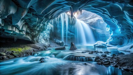 Explore Iceland's breathtaking ice caves: stunning icicles, crystal-clear water, and mysterious darkness.