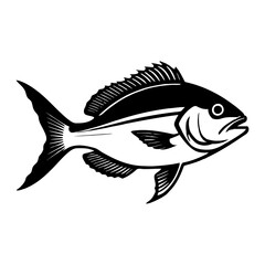 vector illustration of a fish