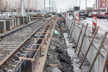 Road works are in full swing