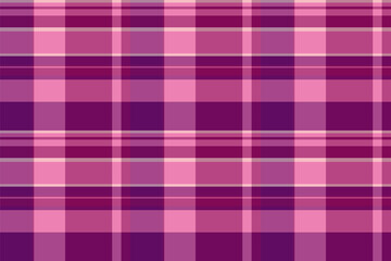 Invite background pattern texture, oilcloth fabric check tartan. Trendy textile seamless plaid vector in pink and light colors.